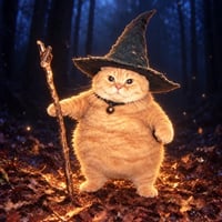 Fat Wizard Cat