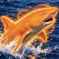 The Orange Shark logo