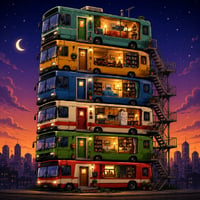 bus house