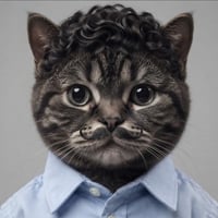 Moustache Cat