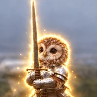 owl wif sword