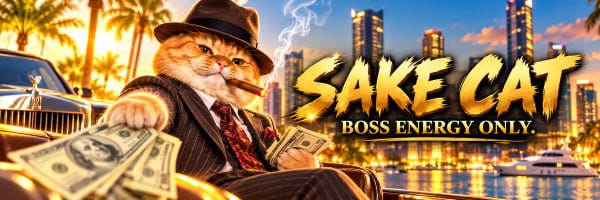 SAKE CAT banner