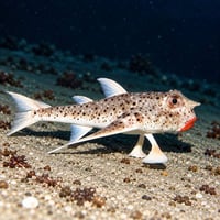 Walking Red Lipped Batfish
