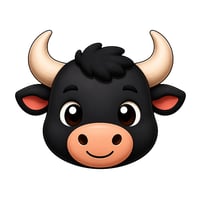 Black Bull Emoji