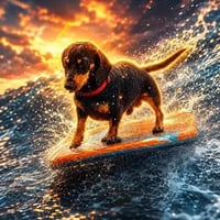 The Surf Dog logo