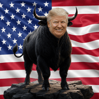 Patriotic Bull Trump