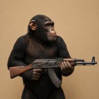 Ape Wif AK-47