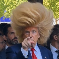 Trump Wif Wig
