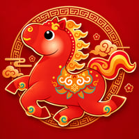 幸运马 logo