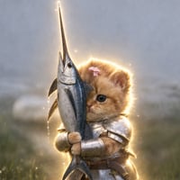 Cat Wif Swordfish