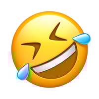 Rolling on the floor laughing