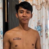 The Guy With $ANSEM tattoo