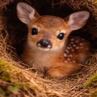 cute baby deer logo