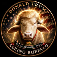 Donald Trump The Albino Buffalo logo