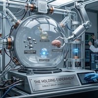 The holding experiment logo