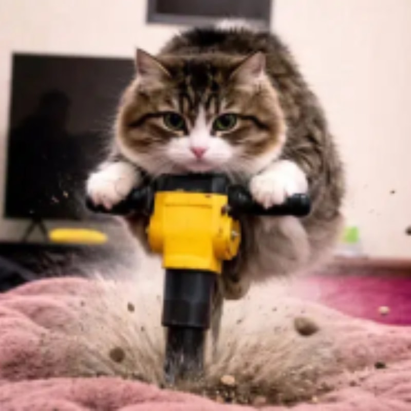 The Drill Cat logo