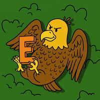 E logo