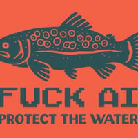 The Anti-AI Carp logo