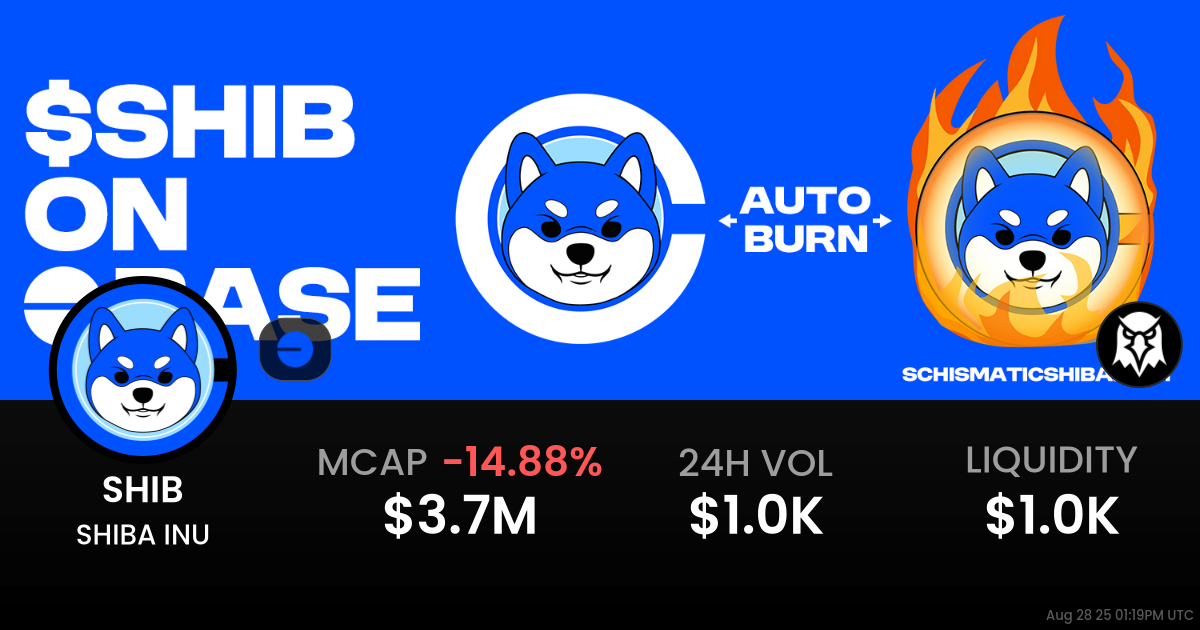 SHIB $0.0₈8005 - SHIBA INU / ETH on Base / Uniswap - DEX